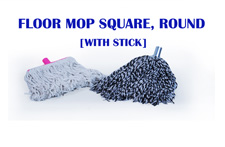 Floor Mop Square, round ( with stick)