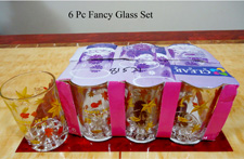 6pcs Fancy Glass Set