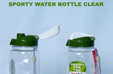 Sporty Water Bottle Clear
