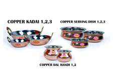 Copper Kadai & Serving Dish
