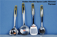 Golden Handle Spoon Ladle Skimmer Turner