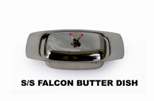 S/S Falcon Butter Dish